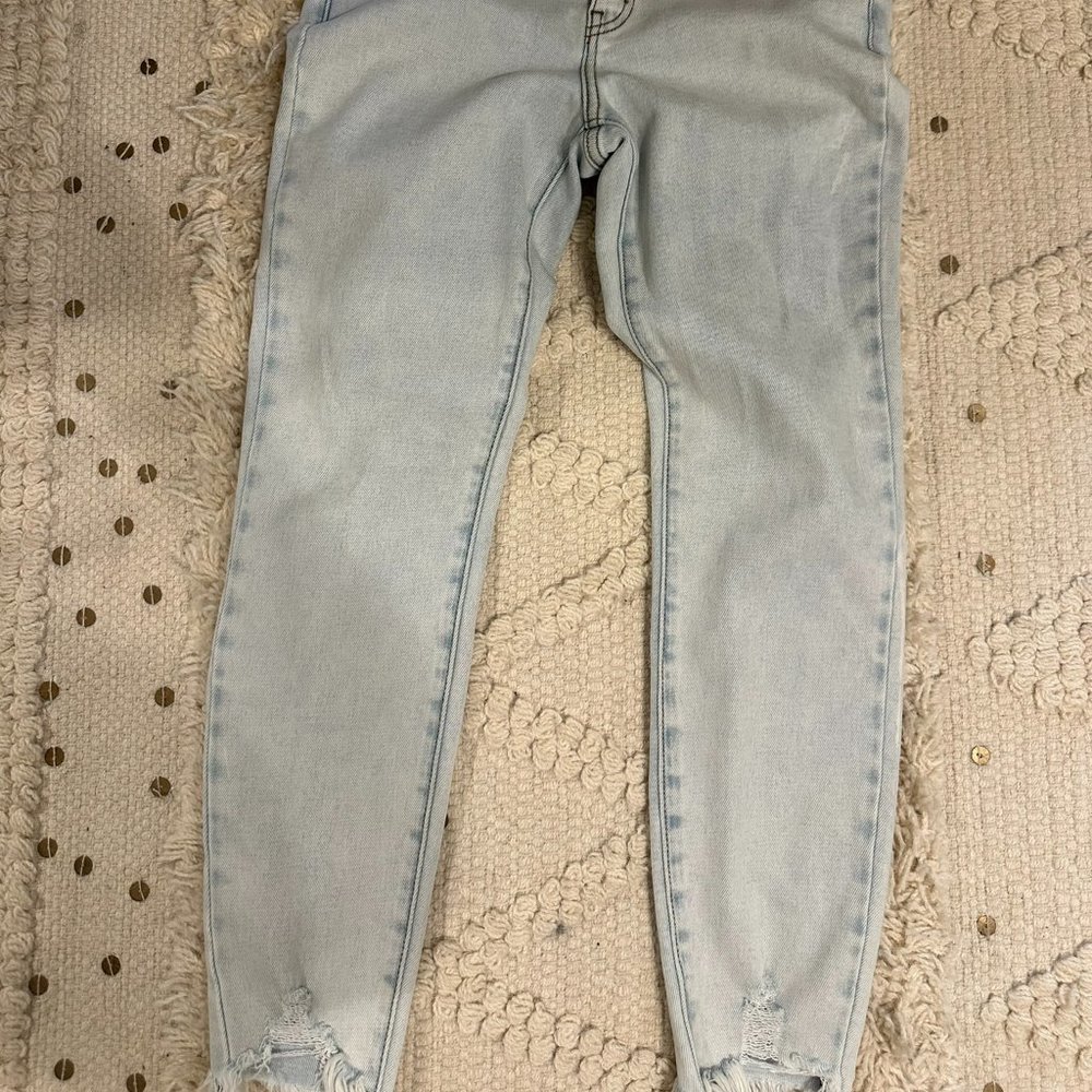 Kancan Jeans. Frayed Bottom.